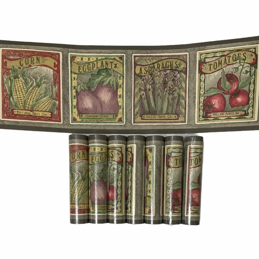 Wallpaper Border Wall Border 8 Rolls Bundle Boho Farmhouse Shabby Chic Cottage